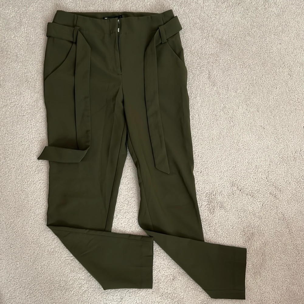 High waisted slacks with belt